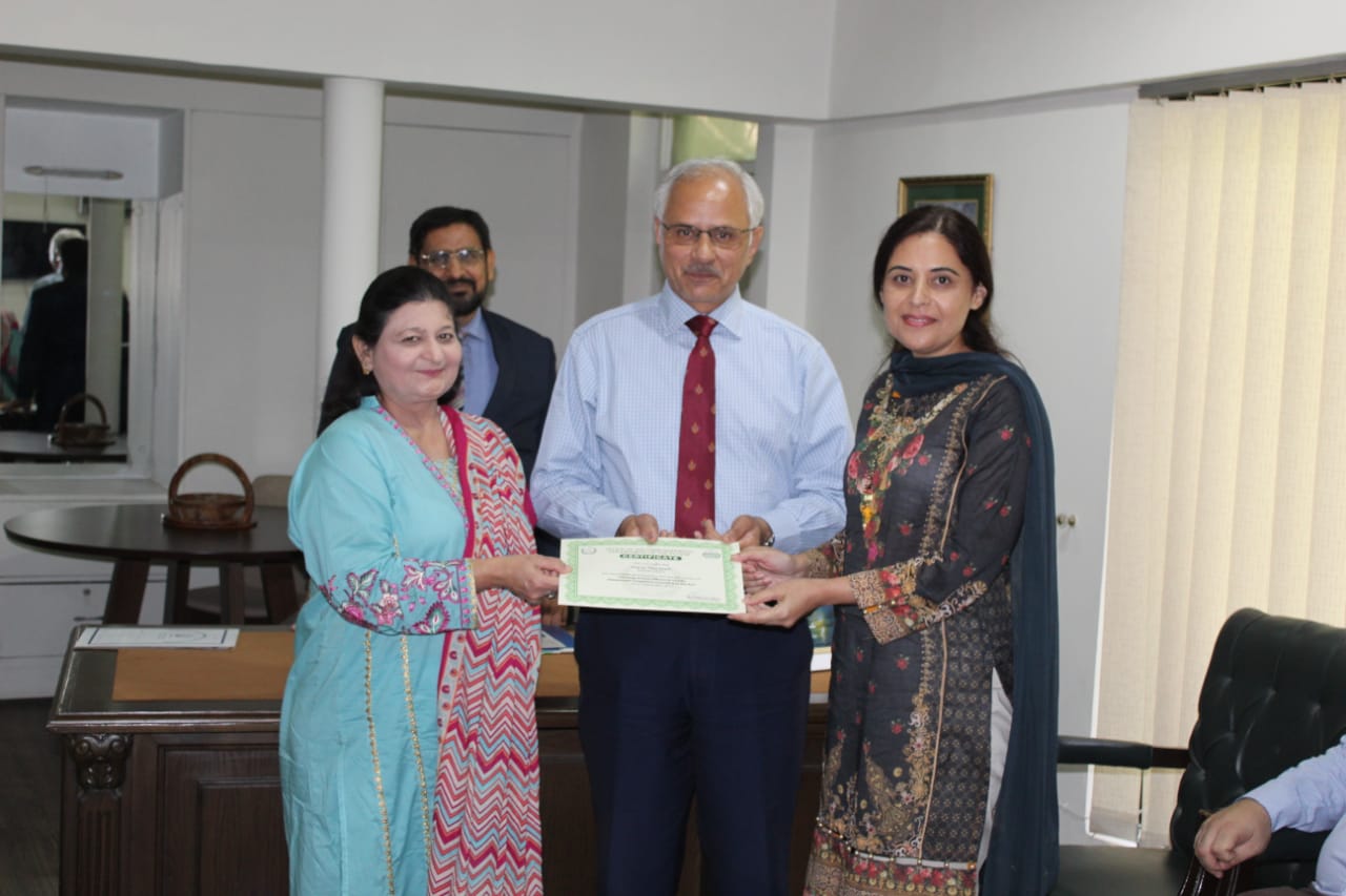 Vice Chancellor of Govt. College University Lahore Attendend the Training session